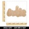 Cutie Cute Fun Text Unfinished Craft Wood Holiday Christmas Tree DIY Pre-Drilled Ornament